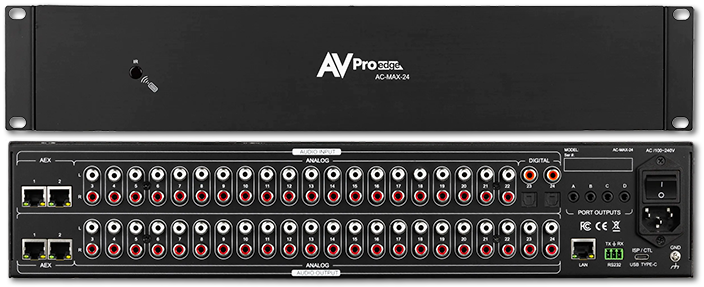 AVPro Edge 24 Port 2 Channel Audio Matrix With AEX