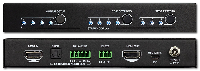 AVPro Edge 4K Signal Up/Down Scaler, EDID Manager & Audio De-Embedder