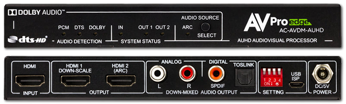 AVPro Edge AC-AVDM-AUHD 18Gbps 8Ch Bit Stream Decoder/Downmixer