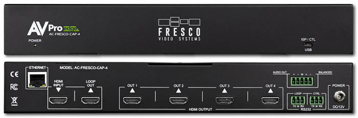 AVPro Edge Fresco 1x4 HDMI 4K60 4:4:4 Video Wall Processor