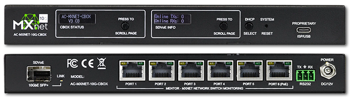 AVPro Edge MxNet 10G 4K AVoIP Control Box