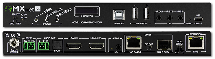 AVPro Edge MxNet 10G 4K SDVoE PoE Transceiver