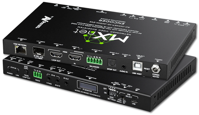 AVPro Edge MxNet 1G Evolution II 4K60 4:4:4 AV Over IP Network Downmixing Transmitter