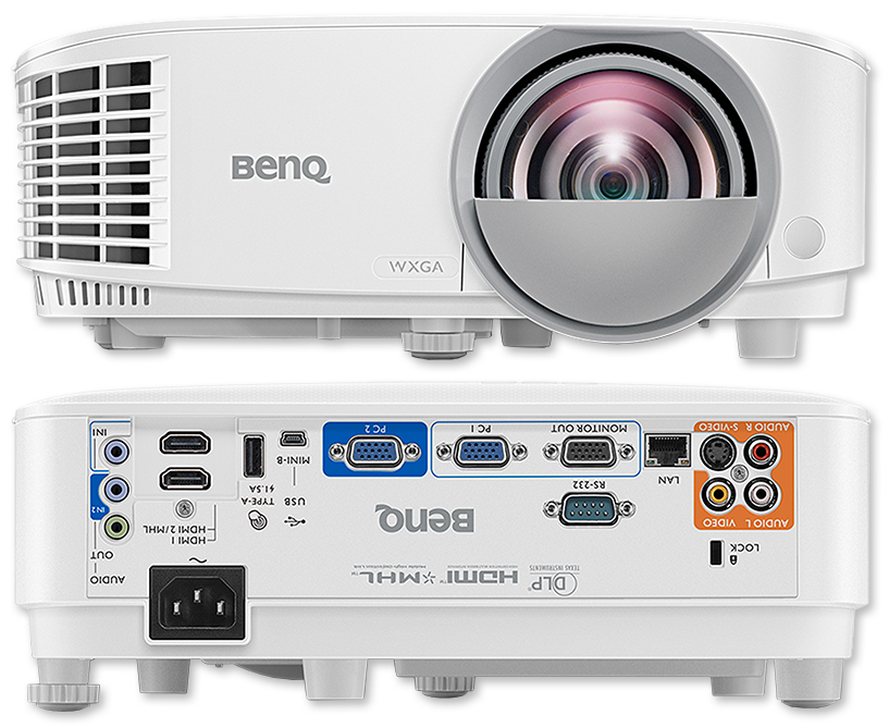 BenQ MW826ST WXGA 3400 Lumen Interactive Short Throw DLP Projector