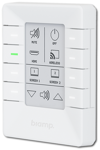 Biamp Impera Uniform 8-Button E-Ink PoE Control Pad