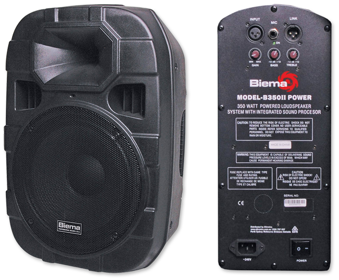 Biema 12" 350W High Power 2 Way Active PA Speaker