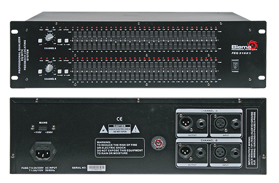 Biema FEQ3102II 2 Channel 31 Band EQ With Feedback Detection