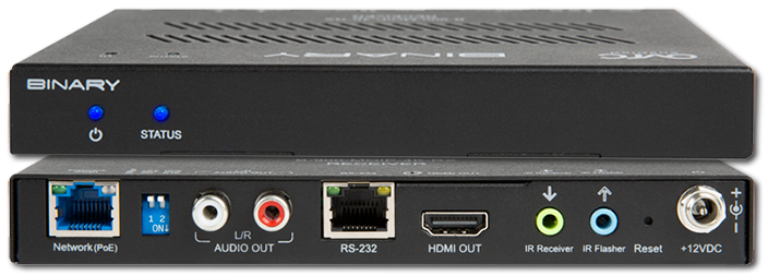 Binary 900 Series 4K Media Over IP Receiver