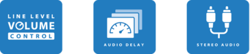 BluStream AD11AU Analogue Audio Delay Processor features
