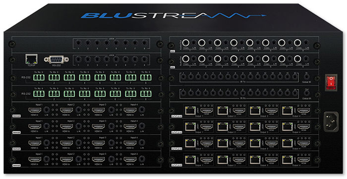 BluStream Custom Pro 16x Modular Bays Matrix Hub