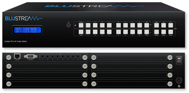 BluStream Custom Pro 8x Modular Bays Matrix Hub