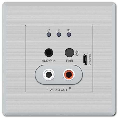 BluStream DA11ABL-WP-EU Bluetooth & Analog Audio Dante Wallplate