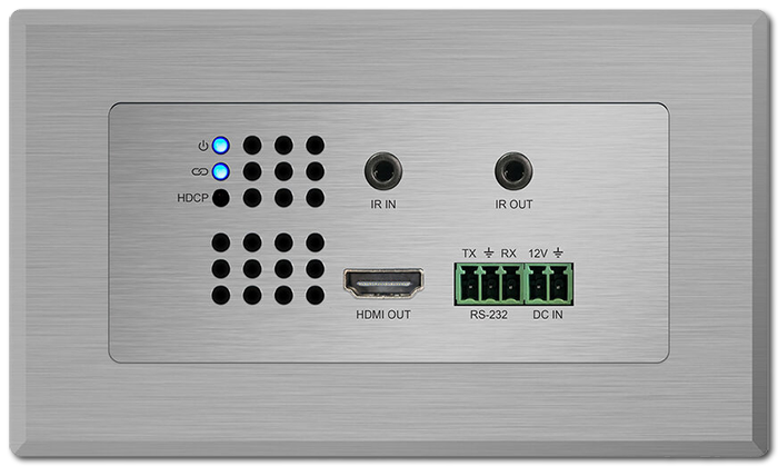 BluStream HEX11WP-RX 4K60 HDMI HDBaseT Receiver Wallplate