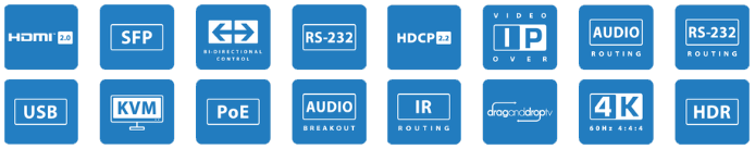 BluStream IP300UHD-TX IP Multicast 4K HDMI 2.0 Video Transmitter features