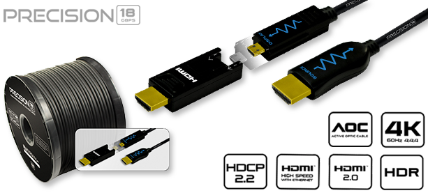 BluStream Precision 4K UHD HDR 18Gbps AOC HDMI Cable