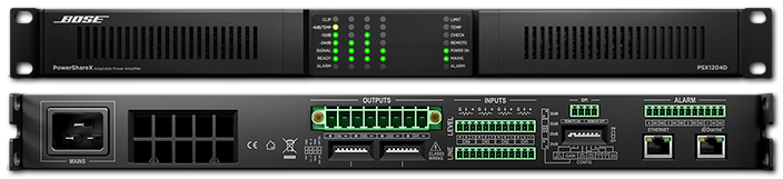 Bose Pro PowerShareX PSX1204D 4Ch 1200W Adaptable Power Amplifier