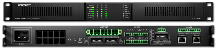 Bose Pro PowerShareX PSX2404D 4Ch 2400W Adaptable Power Amplifier