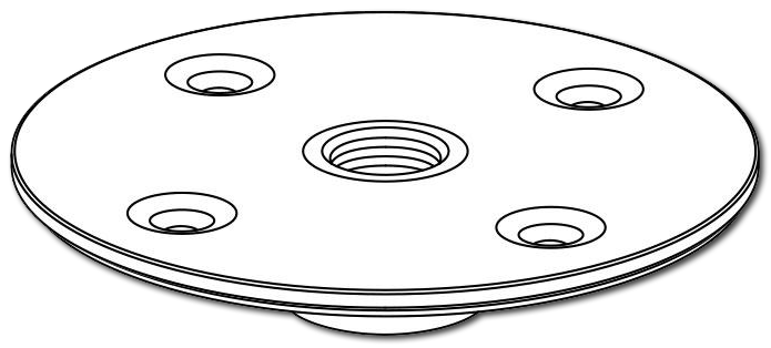 Bose Pro ShowMatch SMS118 M20 Threaded Speaker Pole Mount Adapter