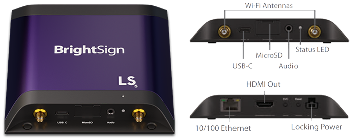 BrightSign LS425 Entry-Level Full HD H.265 HTML5 Digital Signage Player-1