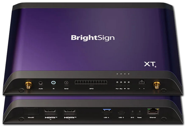 BrightSign XT1145 Expanded I/O 8K Dolby Vision Interactive Digital Signage Media Player