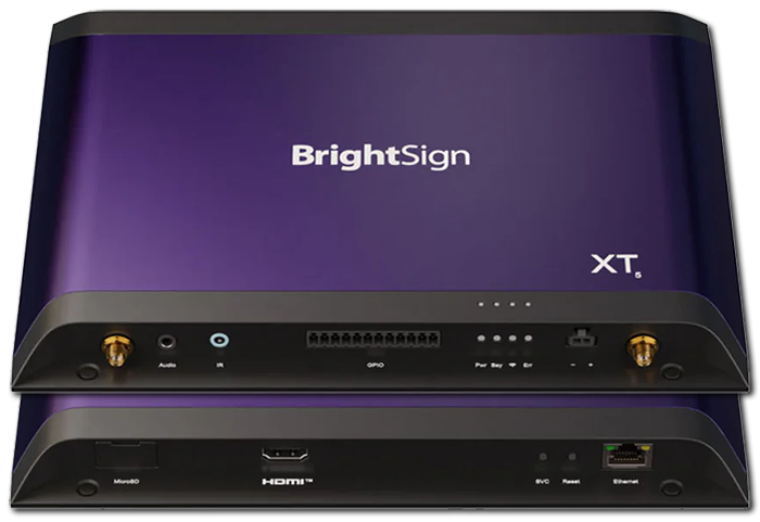 BrightSign XT245 Standard I/O 8K Dolby Vision Interactive Digital Signage Media Player