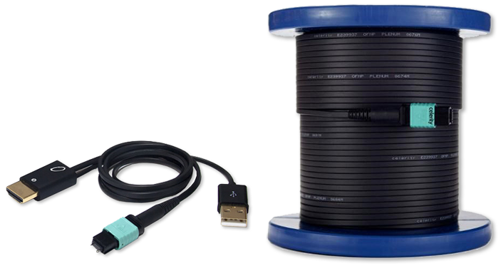 Celerity Universal Fiber Optic Cable Supports HDMI 2.0