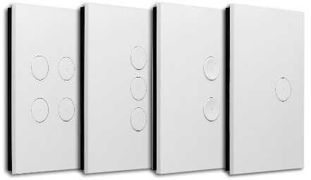 Clipsal C-Bus 1-4 Button Saturn Zen A-Series Wallplate