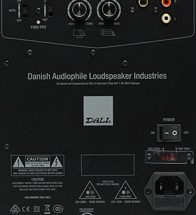 Dali sub c-8 d white back panel