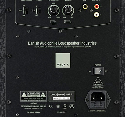 dali sub e-12 f black back