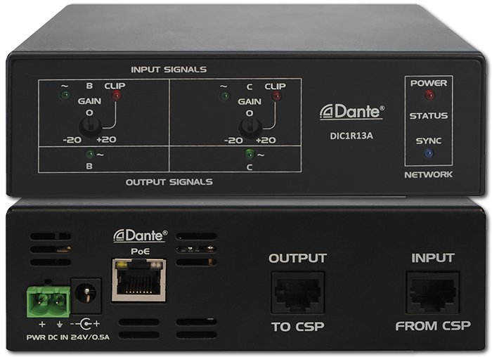 Dante Input/Output Converter Interface Box