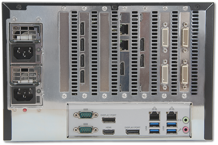 Datapath VSNMicro 600 Video Wall Controller rear view