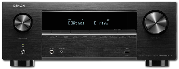 Denon AVR-X2800H 7.2-Ch 8K HDR AV Receiver with HEOS Built-in