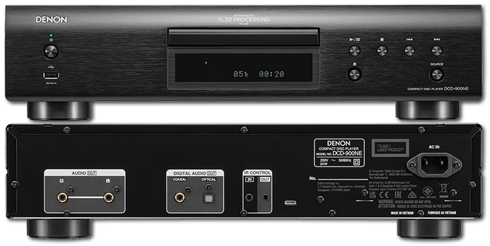 Denon DCD-900NE CD-Player with Advanced AL32 Processing Plus & USB