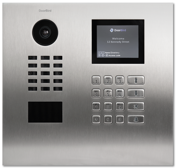 DoorBird D21DKH IP Intercom HD Video Flush Mount Door Station with Keypad & Display