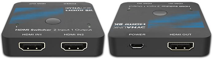 Dynalink 2/4-Way 8K HDMI 2.1 48Gbps Switcher