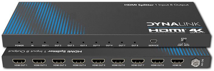 Dynalink 8-Way 4K60 4:4:4 18Gbps HDMI Splitter