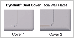 Dynalink Dual cover facia wall plates