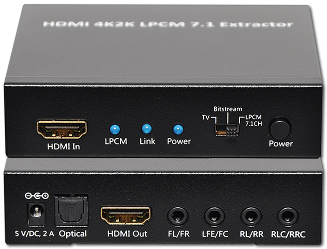 Dynalink HDMI Audio Extractor - LPCM 2/5.1/7.1-Channel