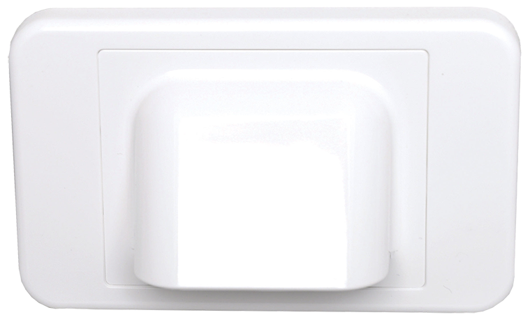 Dynalink P6895A White Shovel Nose Wallplate