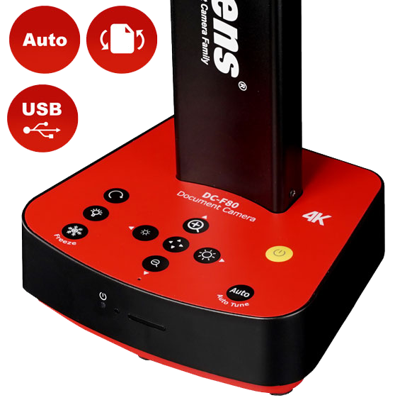 easy to use buttons on the unit give users instant access to key controls