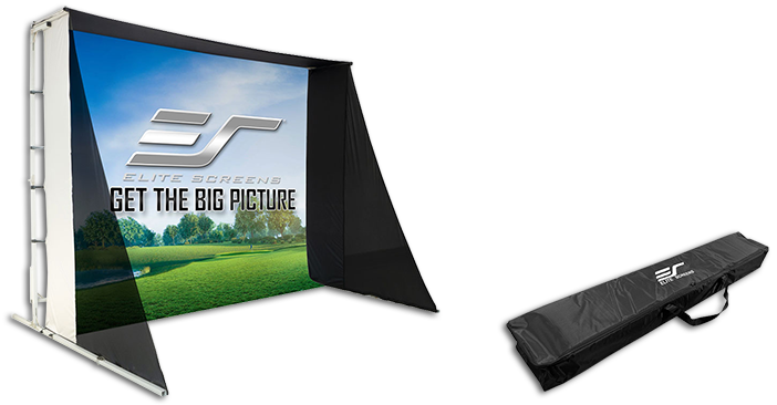 Elite Screens 128" GolfSim Portable ImpactWhite 350 Projection Screen