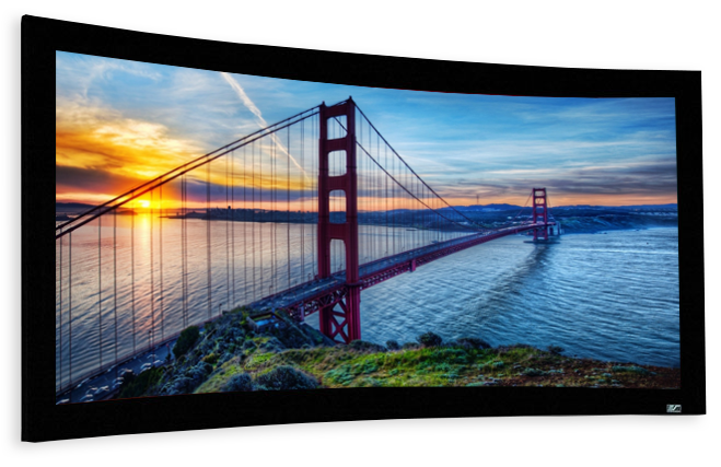 Elite Screens Anamorphic Lunette235 Curved Fixed Frame 2.35:1 Projection Screens