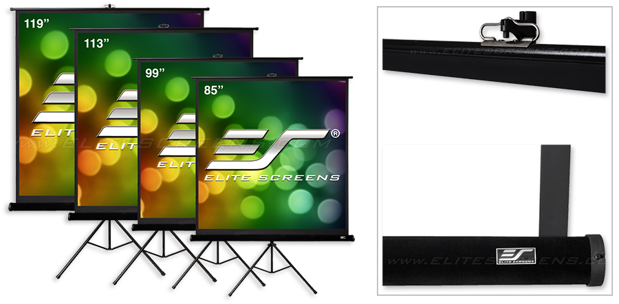 Elite Screens Tripod Pro MaxWhite Portable Projection Screens