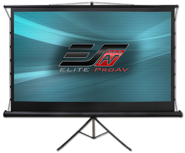 Elite Screens Tripod Tab Tension Pro CineWhite 16:9 Portable Projection Screens