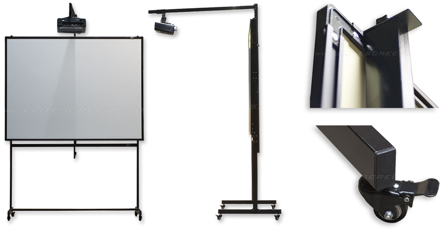 Elite Screens ZWBMS-Pro Mobile Stand For WhiteBoardScreen Universal Projection Screen