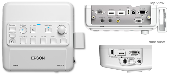 Epson ELPCB03 Cable Management, Projector & Audio Connection Box