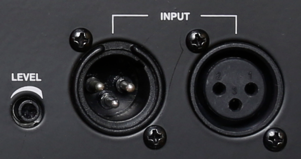 XLR INPUT AND THROUGH OUTPUT