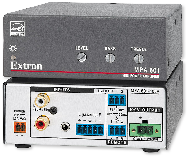 Extron MPA601 60 Watt Energy Star Qualified Mini Power Amplifier