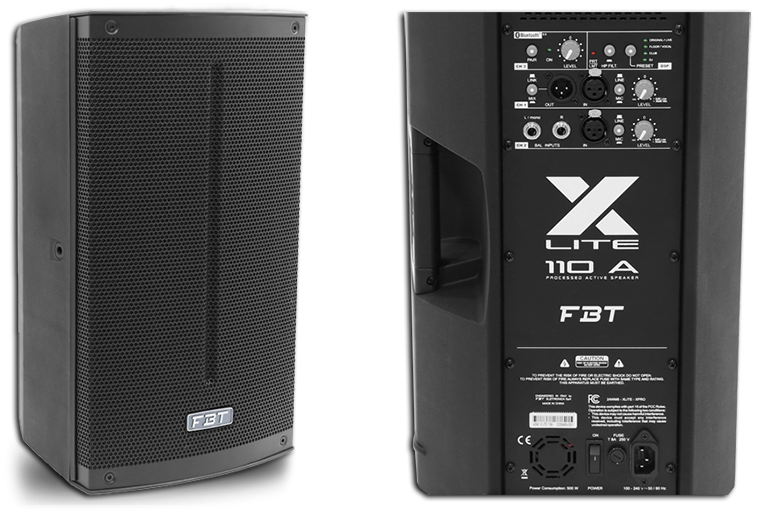 FBT X-Lite 110A 10" Processed Active Speaker with Bluetooth