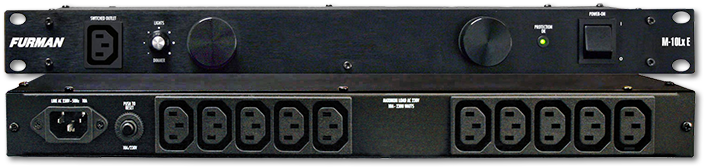 Furman M-10LXE 10 Amp 11-Outlet Power Conditioner with Lights